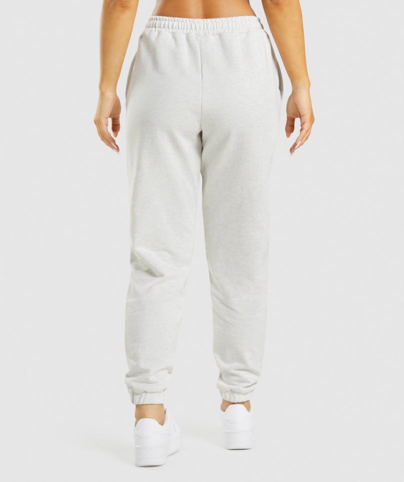 Women's Gymshark Rest Day Sweats Jogger White | CA 6A1D3N